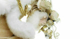 Huge 33x20 inch Santa Claus Figure Figurine Gold Christmas Father Gold