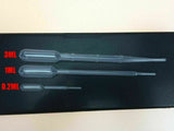 0.2/1/3ML Disposable Plastic Eye Dropper Set Transfer Graduated Pipettes