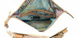TYLER RODAN BERLIN TRIPLE ENTRY TOTE IN PEWTER EUC