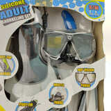 US Divers 4 Piece mask silicone Adult Snorkel Set size S / M snorkeling scuba D