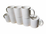 Rhinocoat Ceramic Sublimation Mugs White 11 oz Mug Handle 36 Case New In Box