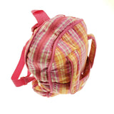 American Girl Bitty Baby Twin Doll Pink Plaid Starter Backpack Carrier Storage