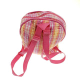 American Girl Bitty Baby Twin Doll Pink Plaid Starter Backpack Carrier Storage