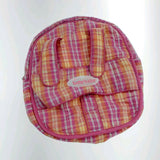 American Girl Bitty Baby Twin Doll Pink Plaid Starter Backpack Carrier Storage