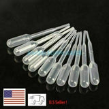 (100PCS) 0.2 ml Disposable Plastic Eye Dropper Set Transfer Graduated Pipettes