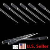100Pcs 3ml Disposable Plastic Eye Dropper Set Transfer Graduated Pipettes New
