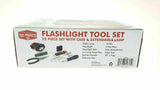 22 PIECE FLASHLIGHT HARDWARE TOOL PORTABLE SET WITH CASE FOR HOME AND CAR
