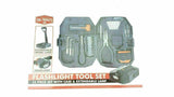 22 PIECE FLASHLIGHT HARDWARE TOOL PORTABLE SET WITH CASE FOR HOME AND CAR