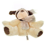 St Jude Aiden Puppy Dog Brown HugFun Plush Hat Scarf Stuffed Animal NEW