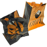 creepy jack lentesn halloween Treat Paper Bag pumpkin and spider w/ Handle