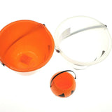 Halloween Glow In The Dark Ghost Trick & Treat Pail plastic Buckets x 3